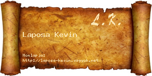 Laposa Kevin névjegykártya